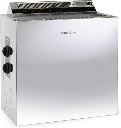 Sentiotec Viking Saunaofen 6 kW mit integrierter Steuerung in Silber