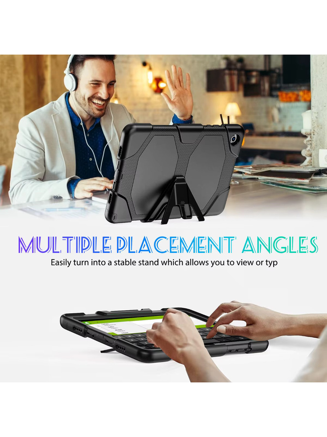 Stoßfeste und kindersichere Samsung Galaxy Tablet-Hülle aus Silikon und PC in Purple für Tab A9 Plus, A9, A11 (11 Zoll), A8, A7 Lite (8,7 Zoll) und A8 10,5 - Bild 3