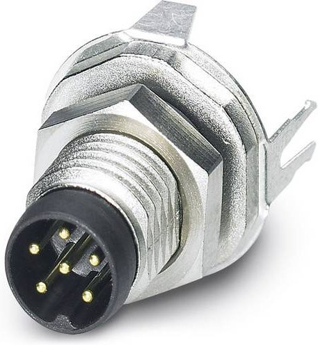 Phoenix Contact 1456022 Sensor-Aktor-Einbausteckverbinder M8 Stecker in Silber mit 6 Polen und Schraubanschluss - Bild 1