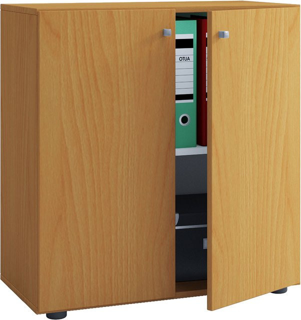 VCM Büroschrank Lona L in Buche, B/H/T: 70 x 74 x 39 cm - Bild 1