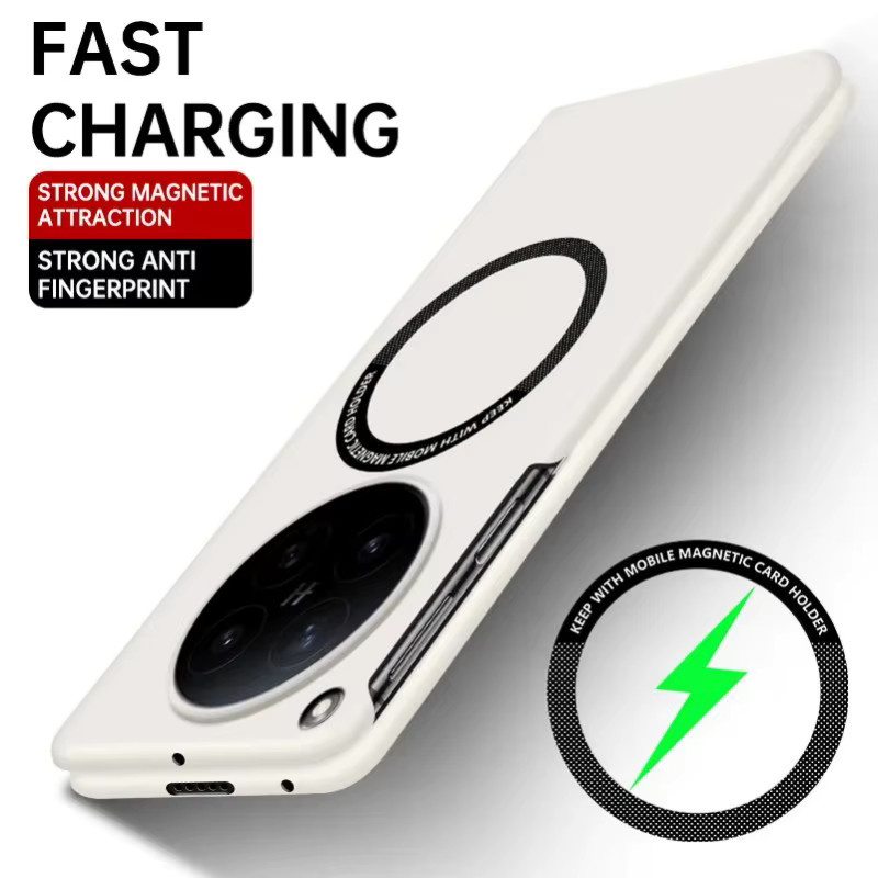 Schutzhülle für OPPO Find N6 N5 N3 mit Auto-Magnethalterung, ultradünne und stoßfeste Handyhülle aus hartem PC in Schwarz - Bild 3