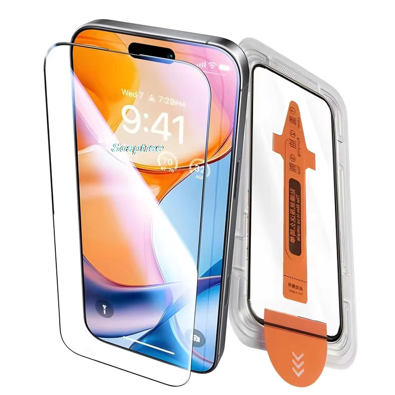 Gehärtete Displayschutzfolie aus Glas mit oleophober Beschichtung für Samsung Galaxy S25 Ultra, S25 Plus, S24 Ultra, S24, S23 Plus, S22, S21, S20 FE, transparent - Bild 2
