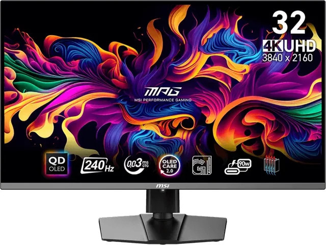 MSI MPG 321URXDE QD-OLED Gaming-Monitor, 31.5 Zoll, 4K UltraHD, 240 Hz, Schwarz - Bild 4