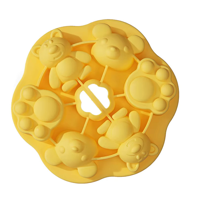 Donirt Silikon Backform in Katzenpfoten-Design für Babybeikost und Gebäck, Weiß - Bild 3