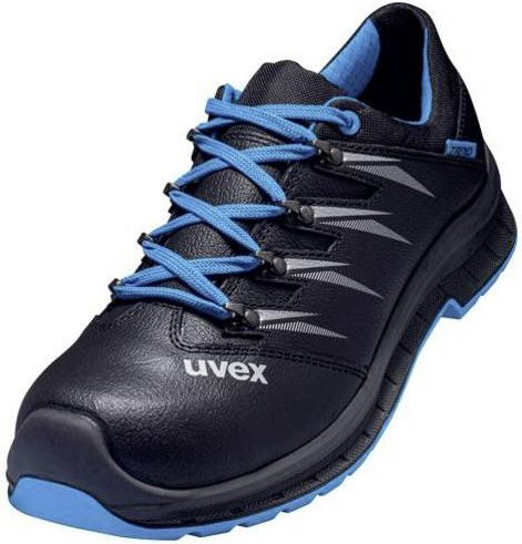 uvex 2 trend S3 Sicherheitshalbschuh aus Leder in Schwarz-Blau, Größe 42 - Bild 2
