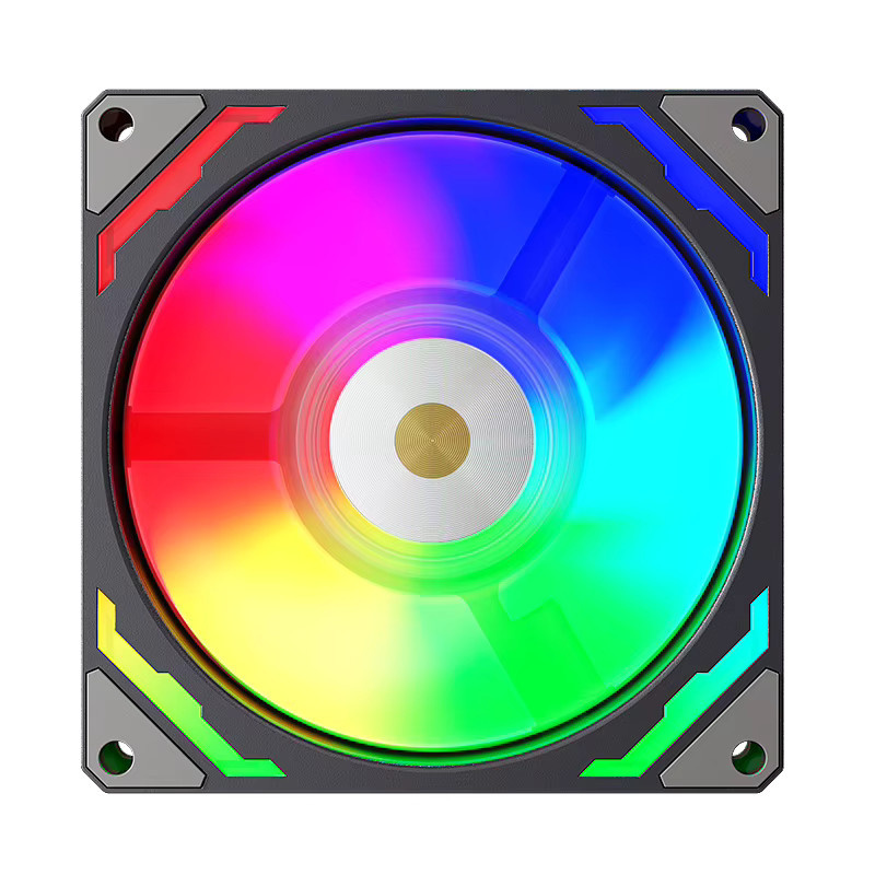 Teucer CPU-Kühler Lüfter mit ARGB Kühlgebläse in Weiß, 9 cm, 800-2200 RPM, PWM, leise, für ITX-Gehäuse - Bild 2