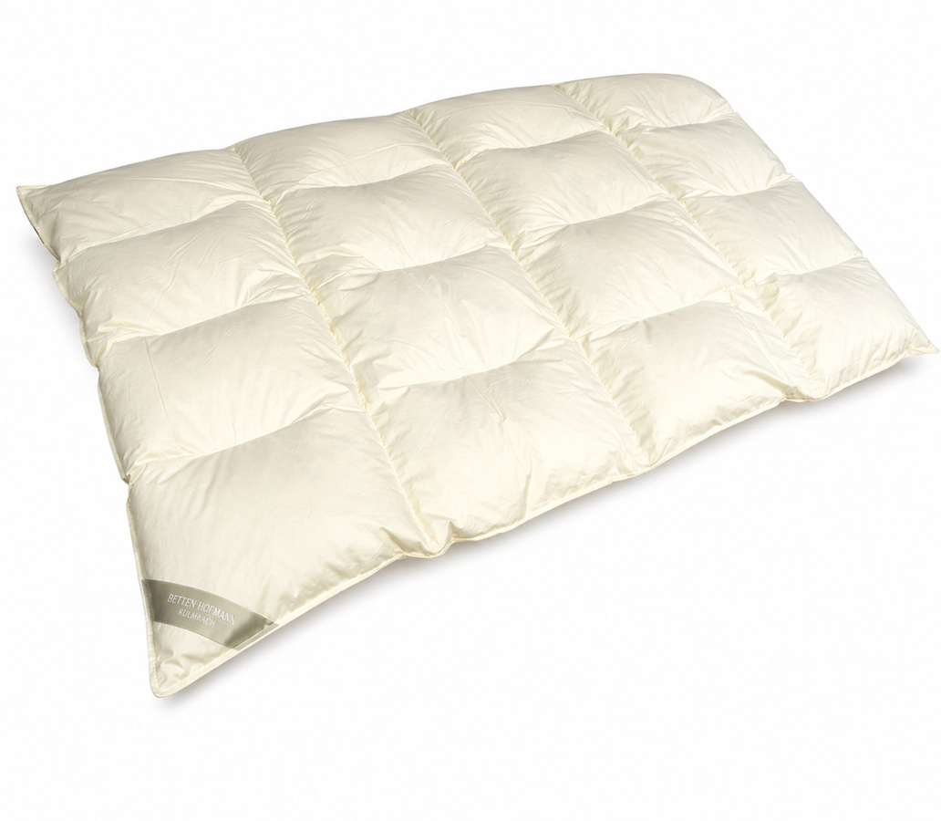 Betten Hofmann 4-Kammer Daunenbett Steppdecke mit 60% Daunen in Weiß, B/B: 135 x 200 cm - Bild 1
