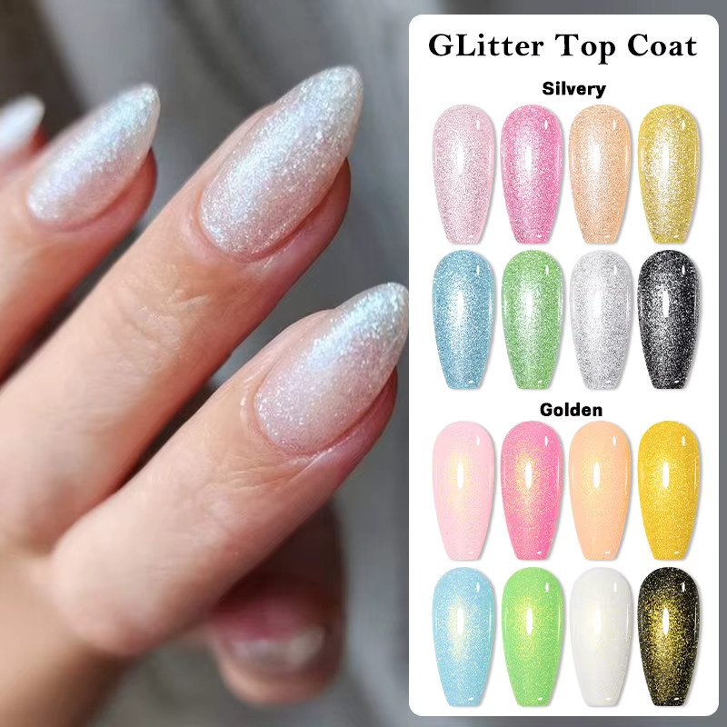 MEET ACROSS Gel-Nagellack, Gold, Schimmernd, 7 ml - Bild 3