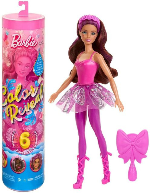 Mattel Barbie Color Reveal, Ballerina-Puppe, mit 6 Überraschungen, Farbwechsel, ab 3 Jahren - Bild 1