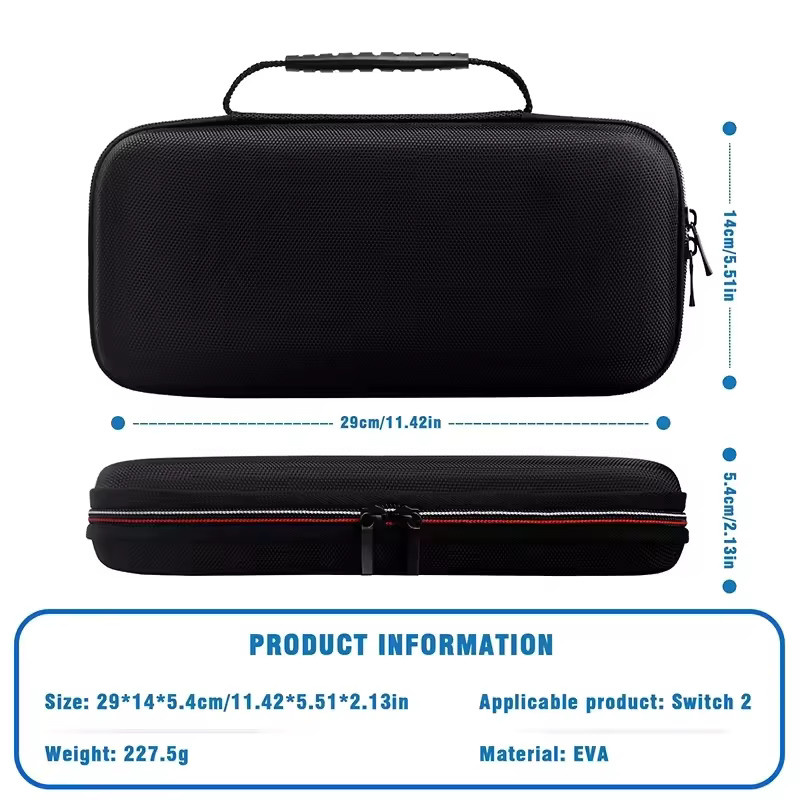AyeBeau Schutzhülle für Nintendo Switch 2 in Schwarz mit Spielkarten-Etui - Bild 6