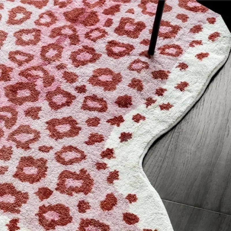 Lodestar Plüsch-Teppich mit Leopardenmuster, rutschfest und waschbar, B/B: 120 x 80 cm - Bild 1