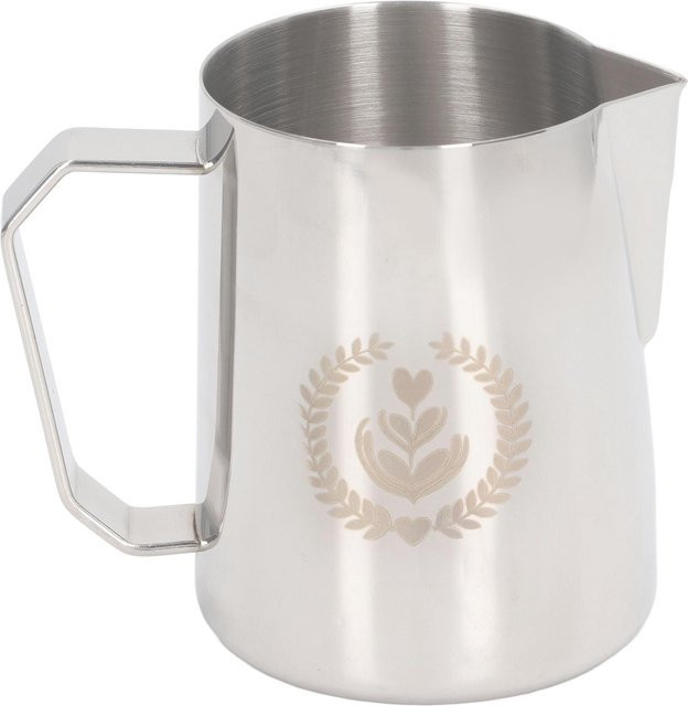 Milchaufschäumkännchen aus Edelstahl von CosyHome mit Adlerausguss, 600 ml, Silber und Transparent - Bild 1