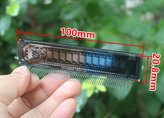 RCMOY VFD Phosphor-Bildschirmanzeigemodul in Grün mit 12 LED-Frequenzteilung für DIY-Projekte - Bild 1