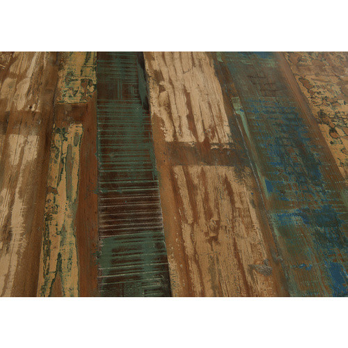 TABLES & CO SIT Tisch aus Altholz und Stahl in Multicolour, H: 76,5 cm, B: 100 cm - Bild 1
