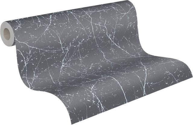 A.S. Création Vliestapete Elegance 3 Grau mit botanischem Naturmuster B/L: 53 x 1005 cm - Bild 1