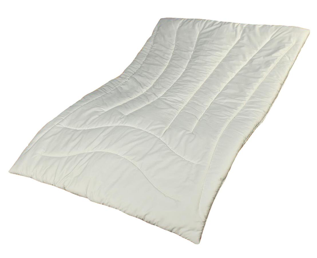 Betten Hofmann Alpenglück Leichtsteppbett aus Zirbenholz und Schafschurwolle, Farbe: Weiß, B/L: 155 x 220 cm - Bild 1