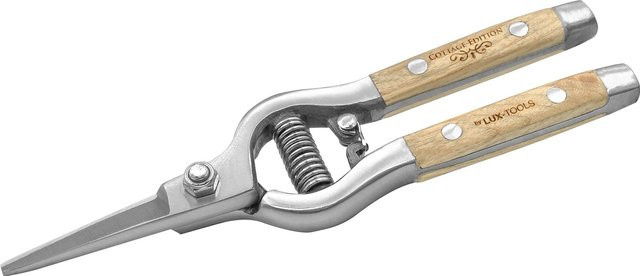 LUX-TOOLS Pflanzschere Cottage Edition mit Eschenholz-Griff in Braun, Länge: 20 cm - Bild 1