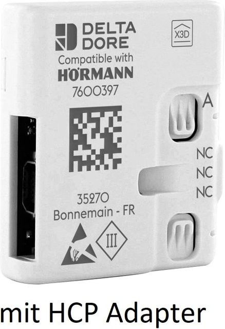 Hörmann DeltaDore Gateway+ HCP Adapter für SupraMatic und RotaMatic Antriebe in Weiß - Bild 1