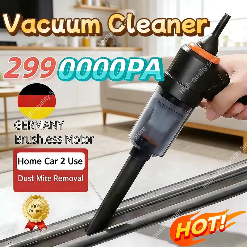 XMSJ Kabelloser Auto-Staubsauger für Nass-Trocken-Reinigung, 120W Hochleistungsreiniger in Schwarz - Bild 2