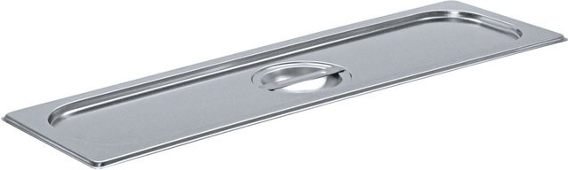 Schneider GN 2/4 Deckel aus Edelstahl in Silber, Höhe: 3 cm - Bild 1