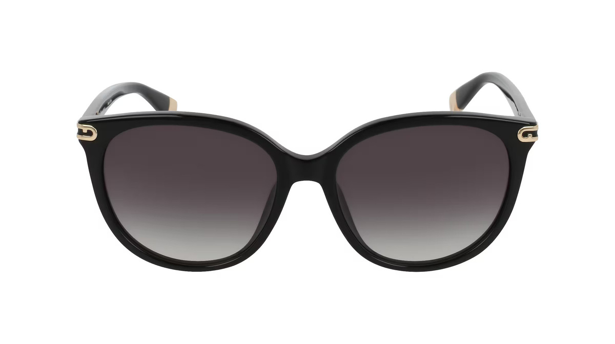 Furla SFUB12 Sonnenbrille Panto, Vollrand, Kunststoff, schwarz, Damen - Bild 1