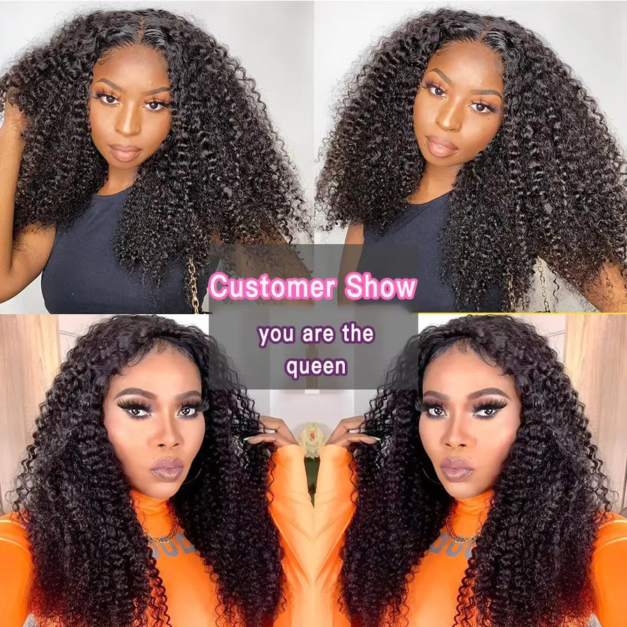 Fashowbeauty Remy Haar Extensions, Lockige Welle, Brasilianische Weben - Bild 5