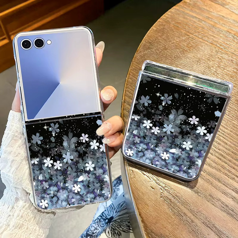 Kirschblüten-Handyhülle für Samsung Galaxy Z Flip7 Flip6 Flip5 Flip4 Flip3 aus hartem PC in Multicolour - Bild 2