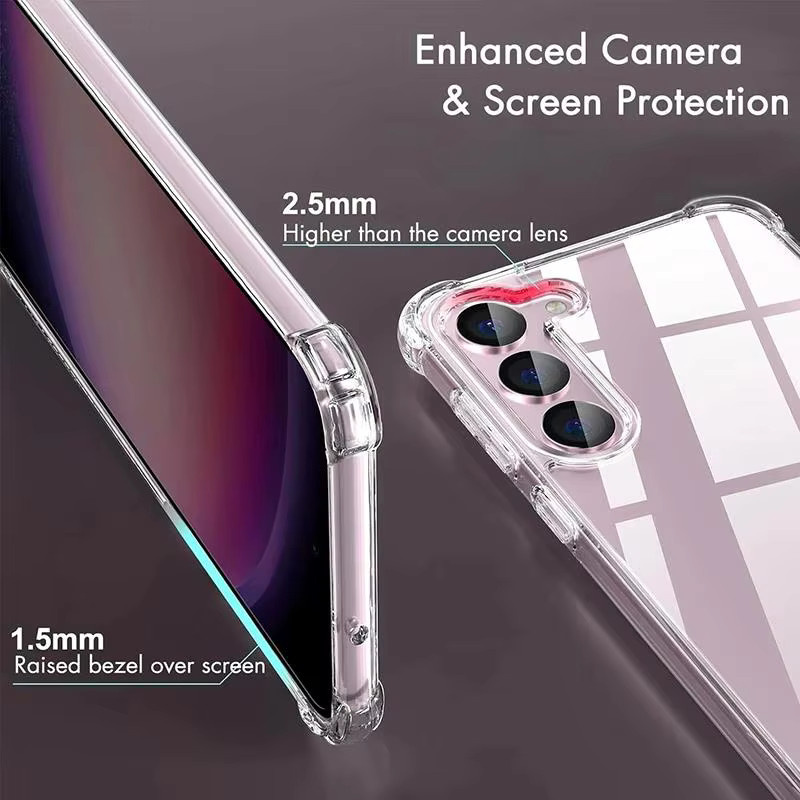 Stoßfeste transparente TPU-Hülle für Samsung Galaxy S25 S24 S23 S22 S21 sowie A13 A26 A36 A53 A54 A56 und A56 Plus Ultra Modelle - Bild 3