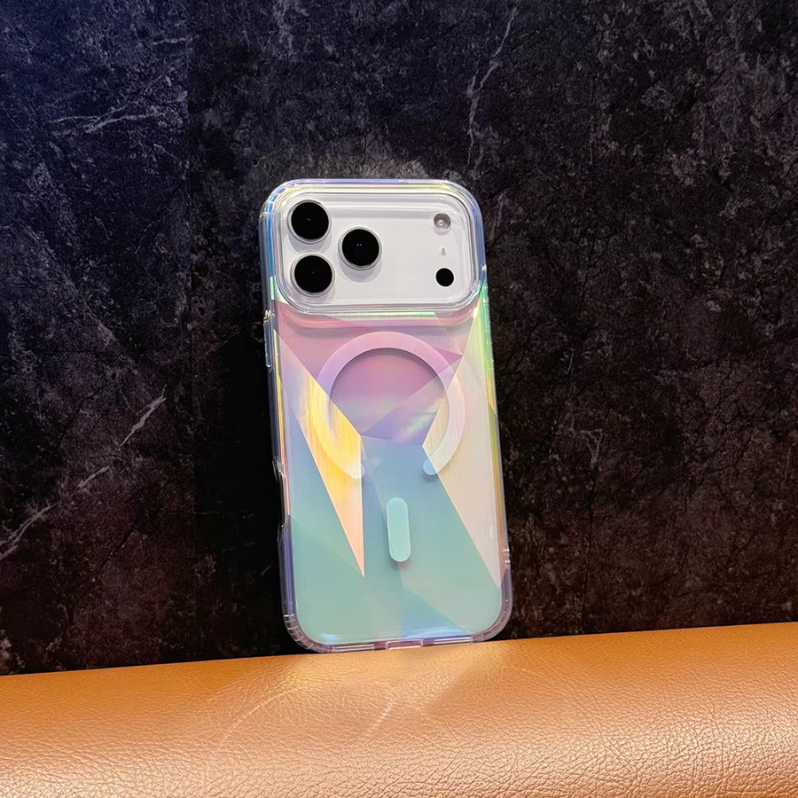 Bunte Diamant-Handyhülle für iPhone 17 Pro Max, 16, 15, 14, 13 Pro Max, magnetische Schutzhülle, wasserdicht und sturzfest, Multicolor - Bild 3