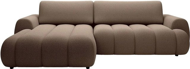 Schlafsofa Fridora Vente-unique in Taupe mit L-Form und Stoffbezug, Breite: 272 cm, Tiefe: 168 cm, Höhe: 81 cm - Bild 1