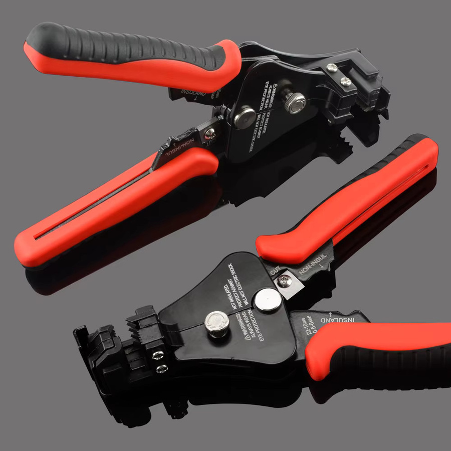 Multifunktionale automatische Abisolierzange in Schwarz für Kabel und Draht 8–18 AWG mit Crimpffunktion - Bild 2