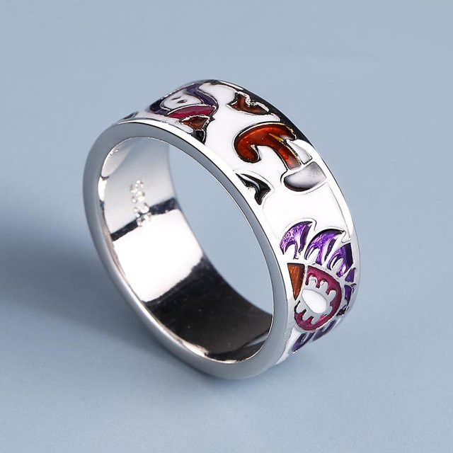 YIRAN Jewelry Damenring, Emaille, Weiß, Kupfer, Damen - Bild 1