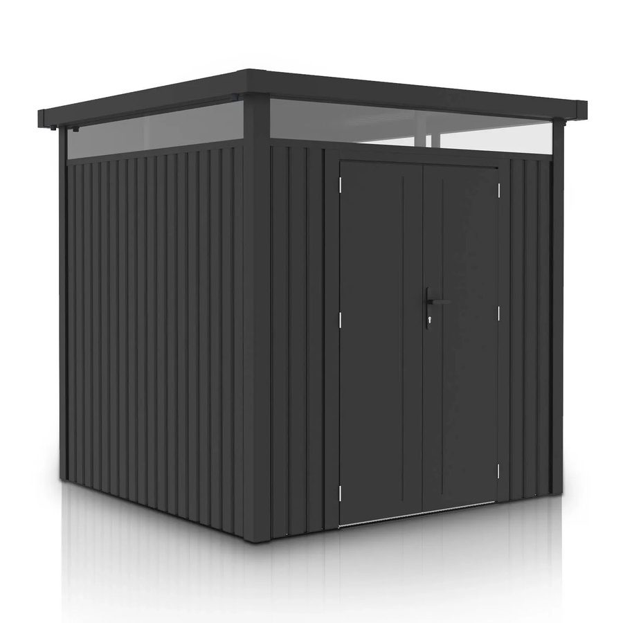 Juskys Gerätehaus Luzern M Metall Geräteschuppen Anthrazit 5,2 m² - Bild 2