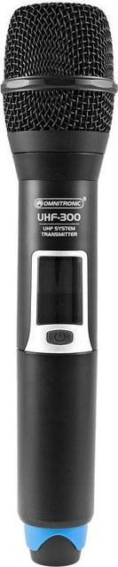 Omnitronic UHF-300 Dynamisches Handmikrofon in Schwarz (823-832/863-865MHz) - Bild 1