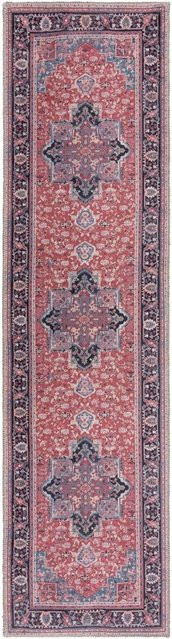 Waschbarer Läufer HALD Kadima Design Orient-Medaillon in Rot, B: 60 cm, L: 230 cm - Bild 1