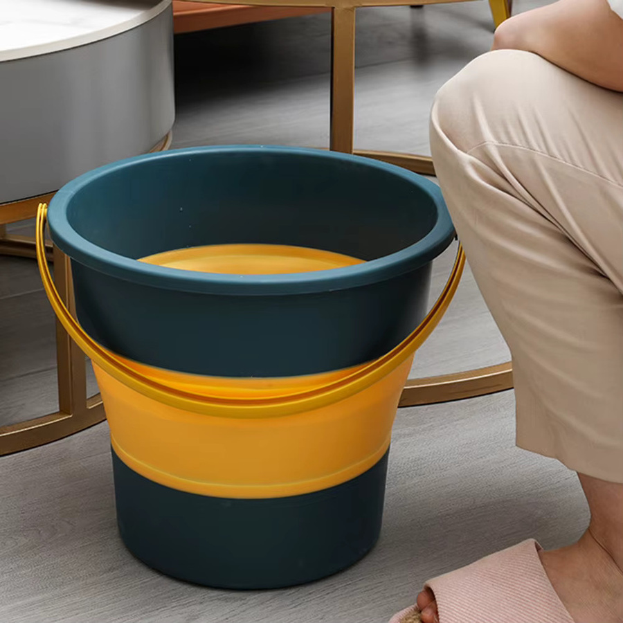 Klappbarer Wasserbehälter APWIKOGER in Grün, tragbarer Eimer für Camping und Reinigung, 5 l oder 10 l - Bild 2