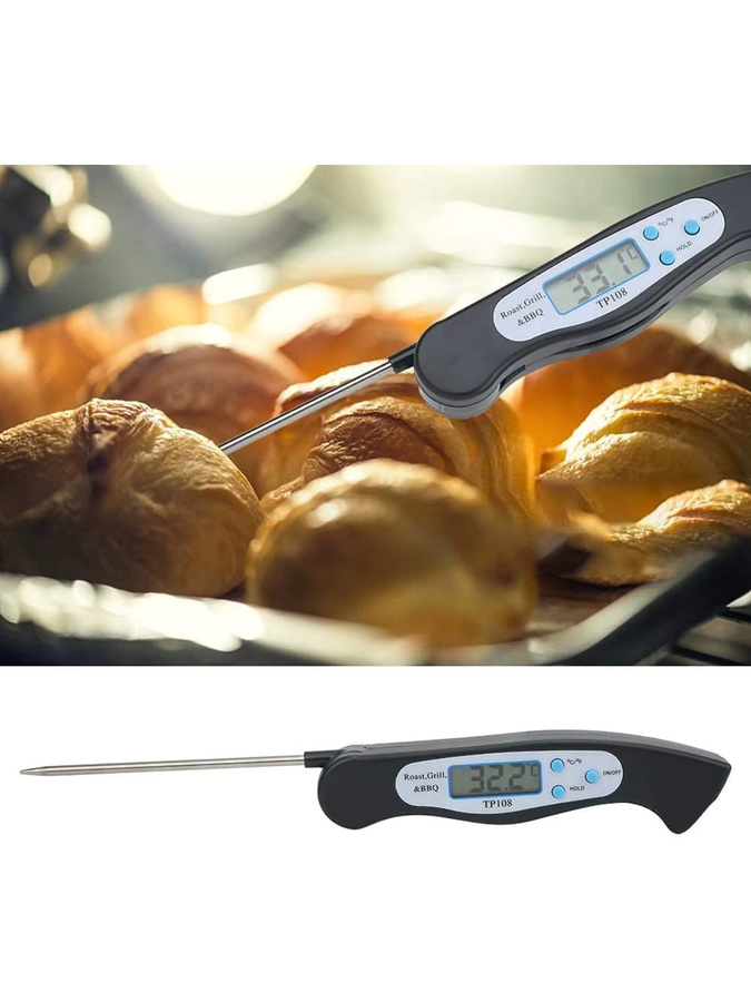 FEB.WIND Multi-Winkel-Fleischthermometer mit Sofortanzeige und klappbarer Sonde in Schwarz - Bild 5