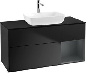 V&B Waschtischunterschrank Finion in Blau lackiert, Breite: 120 cm, Tiefe: 50,1 cm, Höhe: 50,1 cm - Bild 1