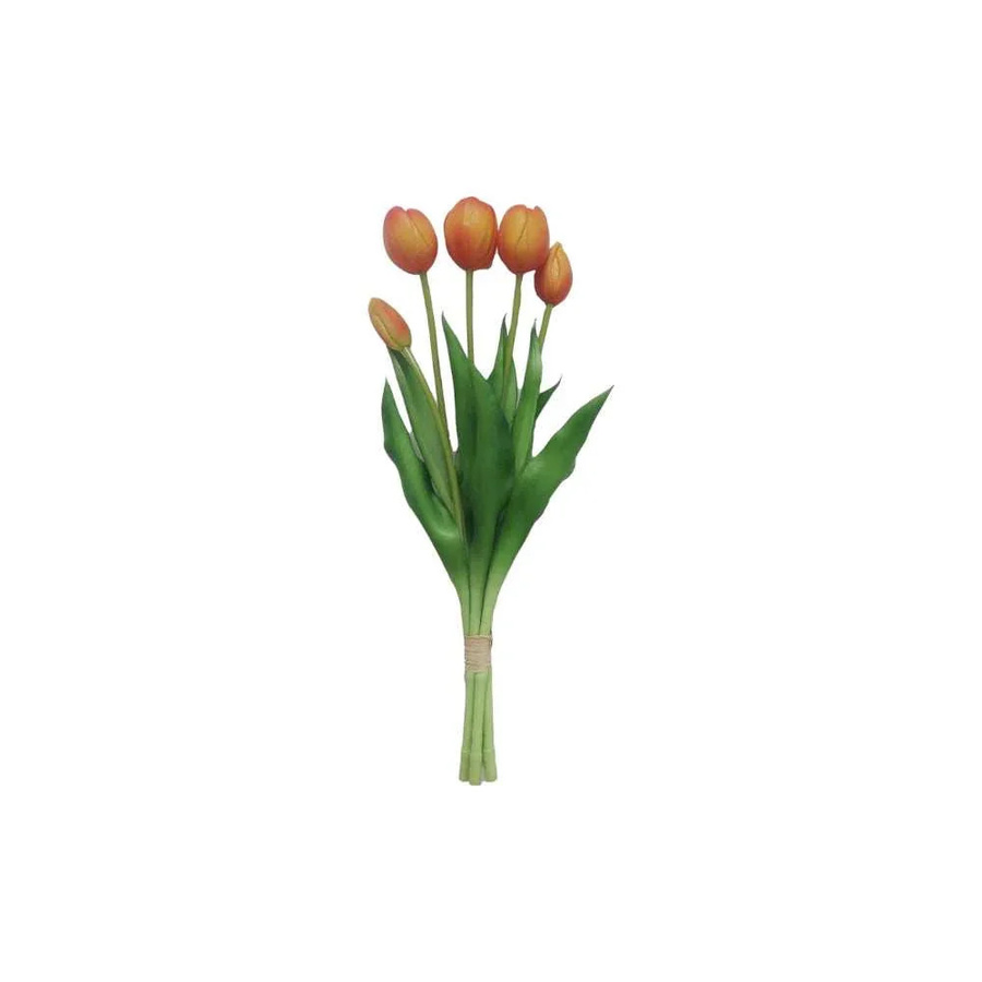 House of Nature Tulpenstrauß aus Latex in Gelb und Orange für den Tisch - Bild 1