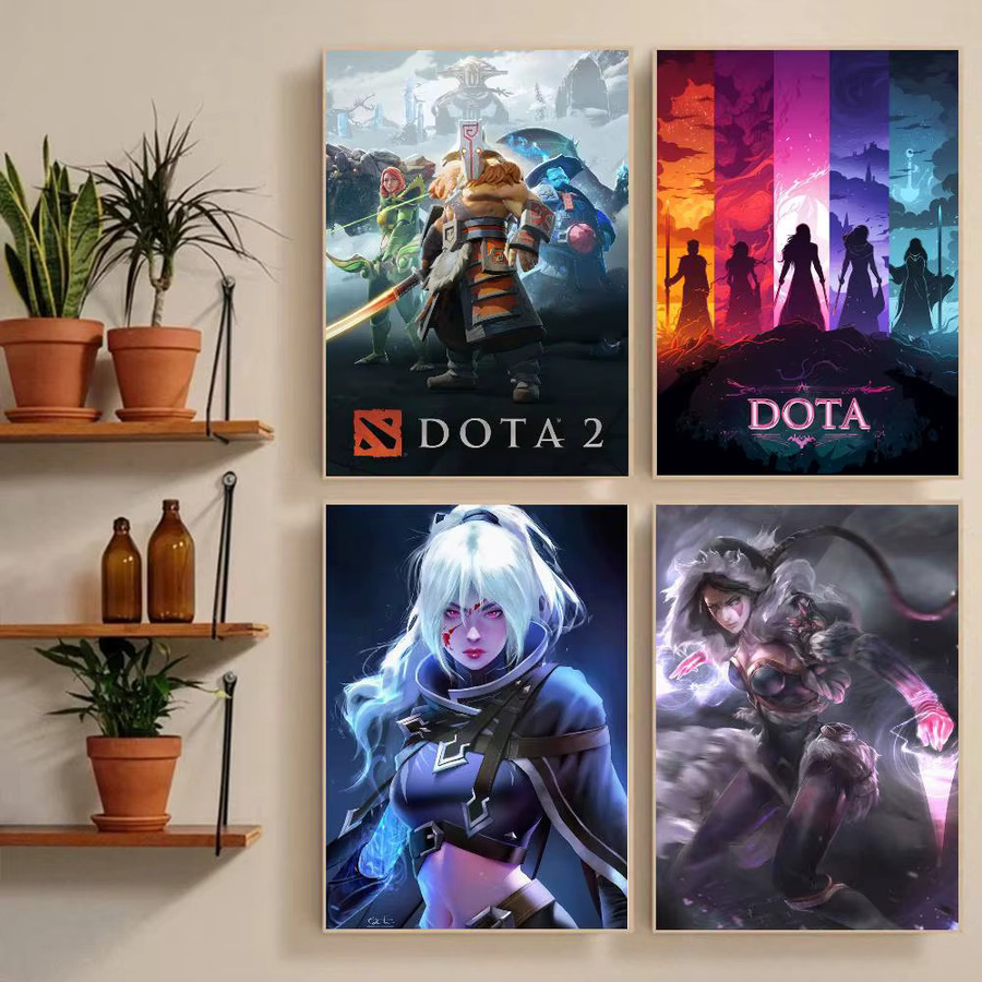 MINISO DOTA 2 Anime Poster Aufkleber, wasserfest, mehrfarbig, rechteckig - Bild 2