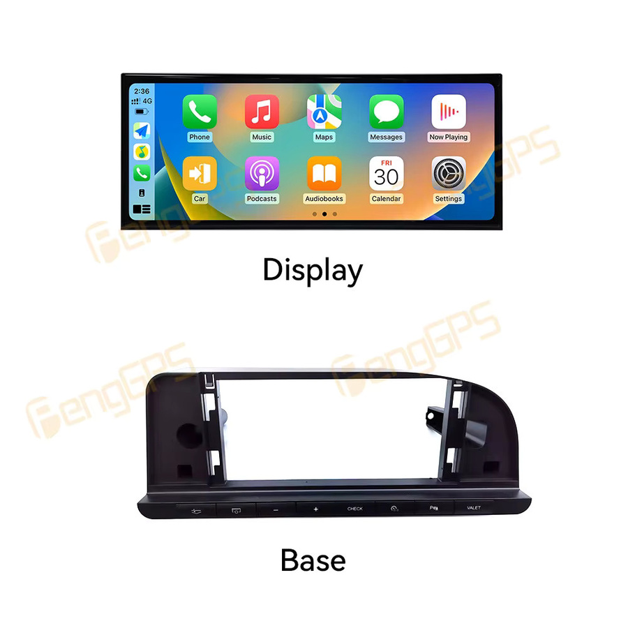 Aotsr Android 14 Autoradio mit 15,8 Zoll Touchscreen für Audi A6 2010-2011, CarPlay, GPS Navigation und DSP Multimedia Player, Schwarz - Bild 3