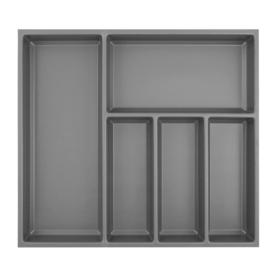 Agoform Besteckeinsatz Sky 550/60 Schubladeneinsatz aus Kunststoff in Schiefergrau Genarbt B: 52,3 cm, T: 52,0 cm, H: 5,3 cm - Bild 2
