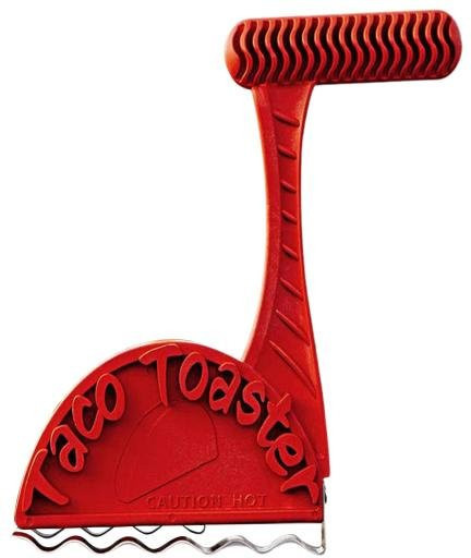Aoring Taco-Shell-Toasterbox Tortilla-Shell-Maker in Rot zur ölfreien Herstellung knuspriger Schalen - Bild 1