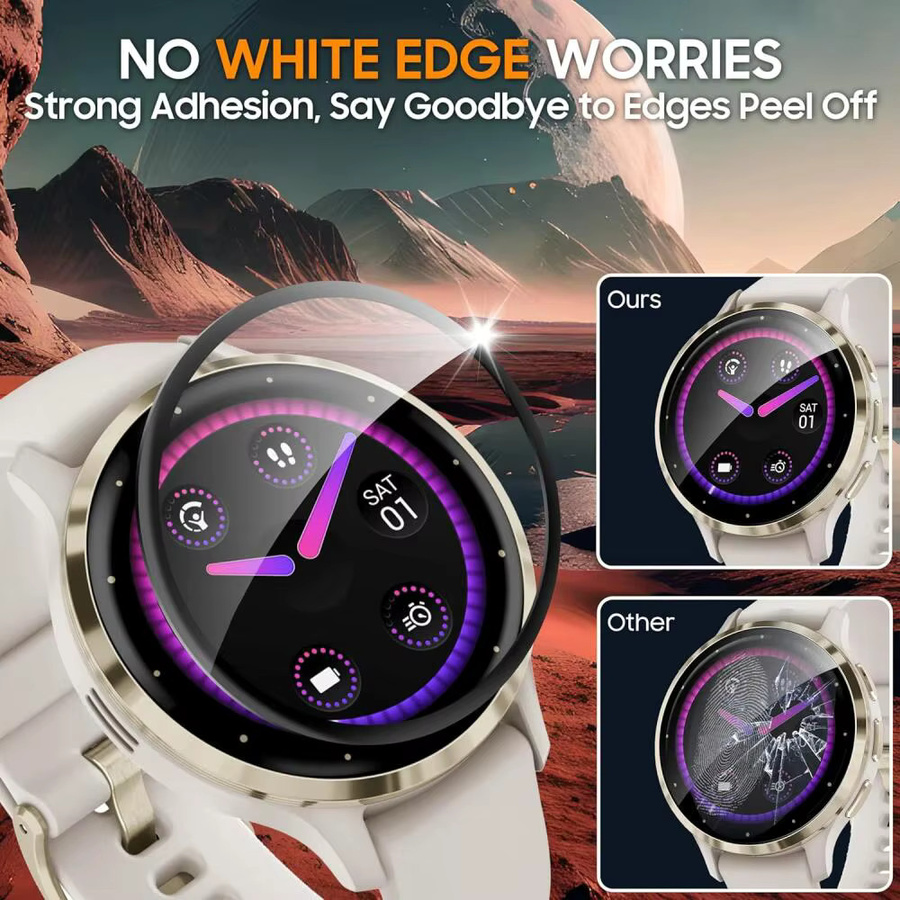 Garmin Displayschutz Silikon, transparent, Smartwatch - Bild 2