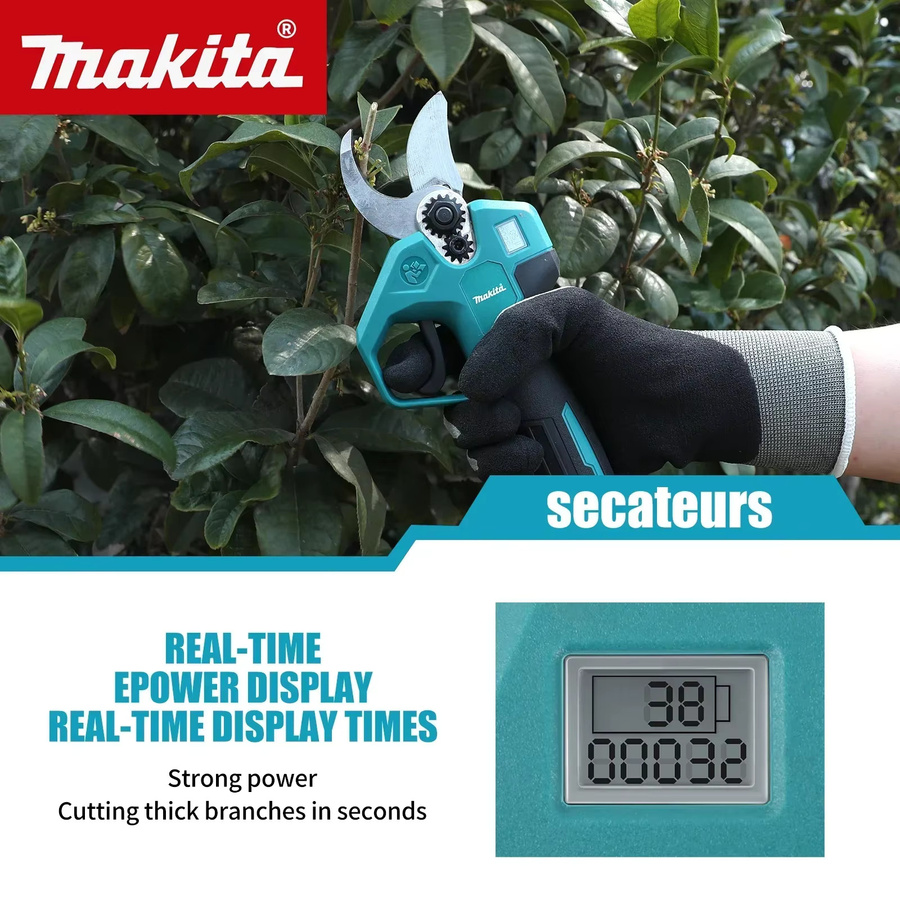 Makita LXT 18V Akku Professionelle Kabellose Gartenschere in Petrol - Bild 3