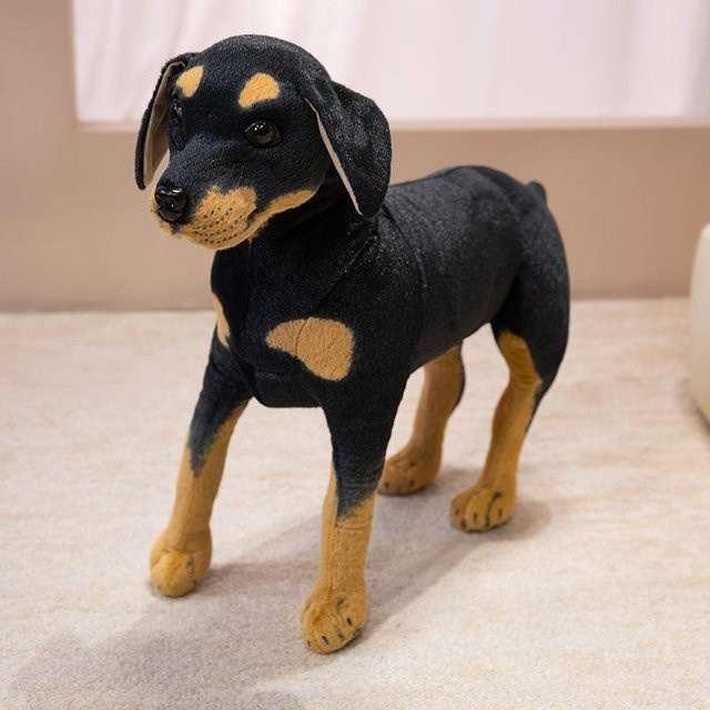 Schwarzer Hund Puppe Plüschtier, Welpe, ab 4 Jahren - Bild 1