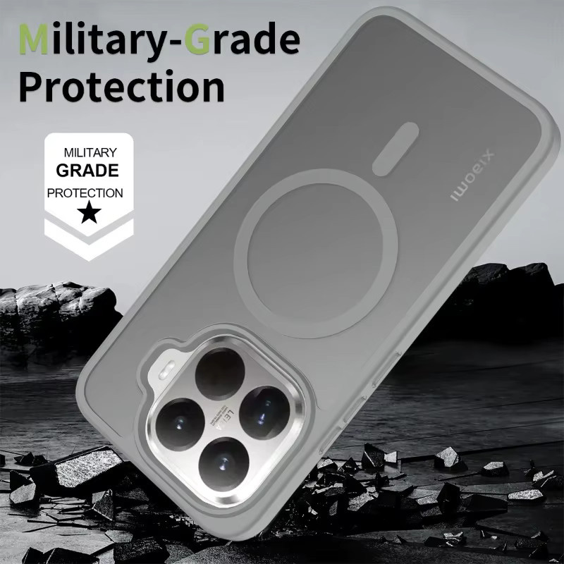 Skin Feel Shield Magnetische Hülle für Xiaomi 17T 15T Pro 17 Pro Max in Purple mit Magsafe für kabelloses Laden, weicher TPU-Rahmen und harte Kunststoffabdeckung - Bild 4