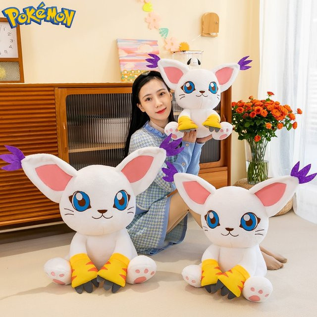 zhuangchen Gatomon Plüschtier, Digimon, 40-80cm, weiß - Bild 1