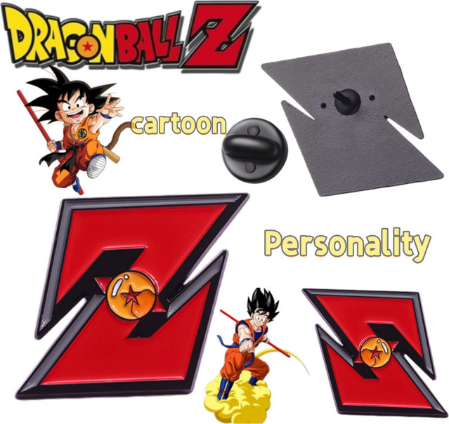 Dragon Ball Goku Buchstaben-Abzeichen, Rucksack-Dekoration - Bild 1
