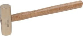 KS Tools BRONZEplus Maschinistenhammer aus Aluminium-Bronze mit Holzstiel, 600g, Farbe: Braun - Bild 1